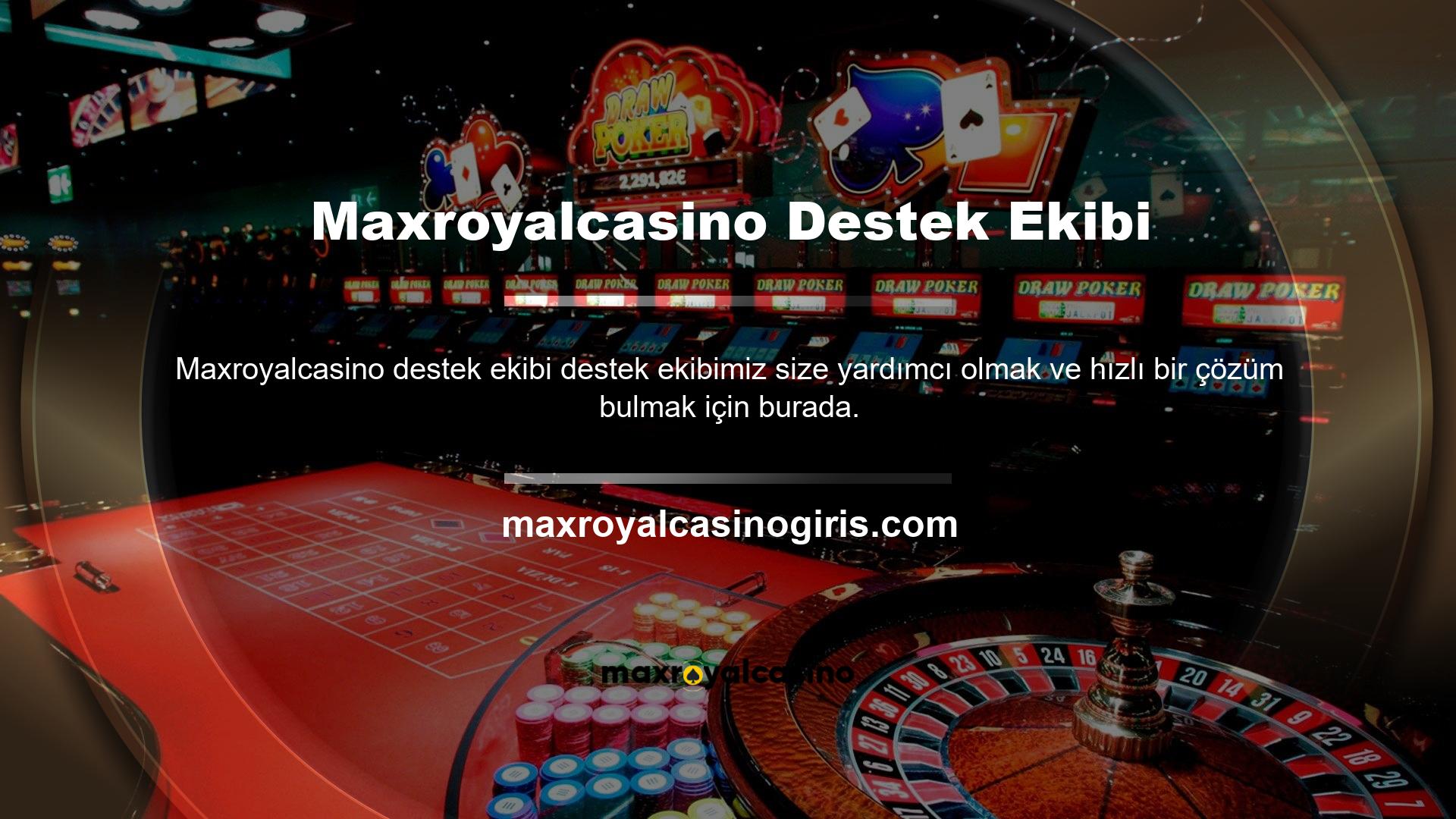 At yarışına mı giriyorsun? Maxroyalcasino, Türkiye'nin geri kalanı arasında öne çıkan bir bahis sitesidir